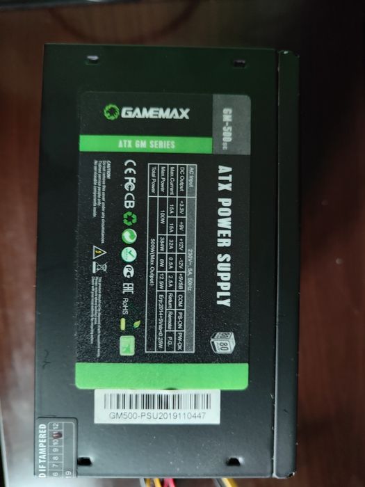 Продам блокпитяния GameMax gm 500se
