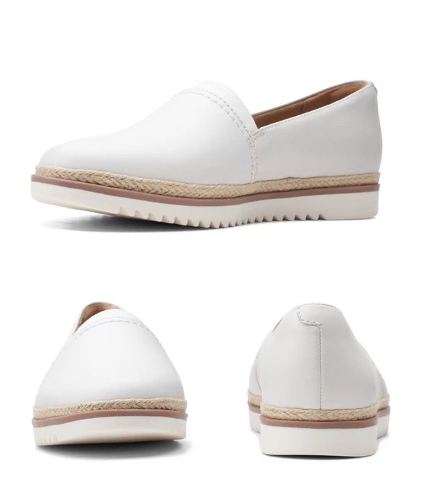 Clarks, Serena Paige. Кожаные лоферы из США. 38.5 узк, 41 шир, 39 шир