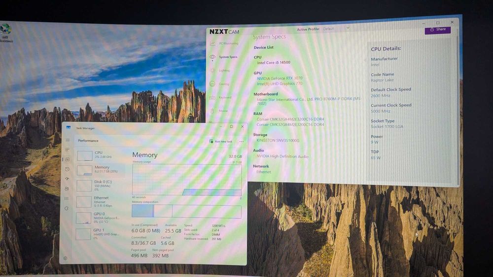Vand pc gaming i5 14500 rtx 3070 8GB RAM 32gb DDR4 3200mhz 1tb 4.0