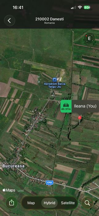 teren de vanzare comuna Danesti satul Bucureasa, Gorj 38.468 mp