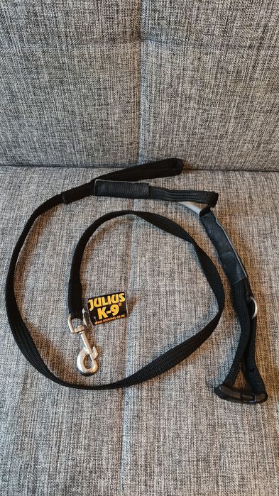 Lesă Julius K9 Jogging Belt with rubber leash 1.9 m
