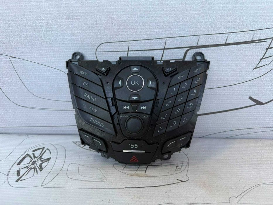 Panou Comenzi Radio / Bloc Butoane Navigație / Consolă Multimedia Ford Focus Mk3 2014 / 2011-2015 Cod OEM AM5T18K811CE (5E2)