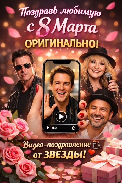 Оригинальный подарок на 8 Марта - видео от знаменитости
