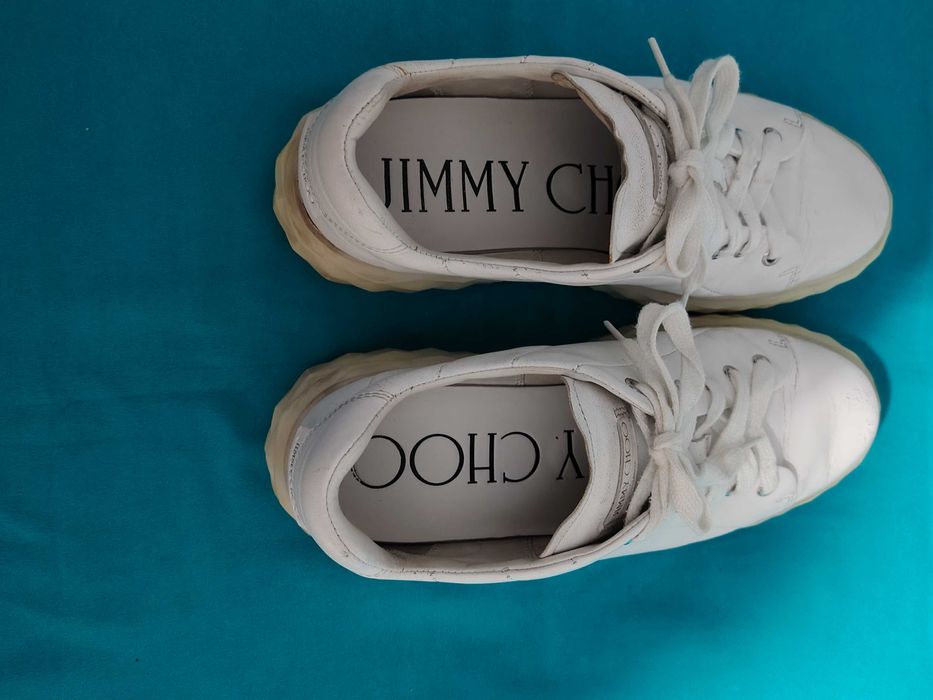 JIMMY CHOO, tenesi din piele, mărimea 41, interior 26,5 cm