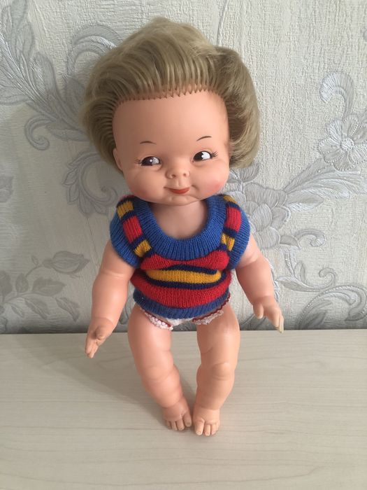 Кукла ГДР, резиновая 25 см