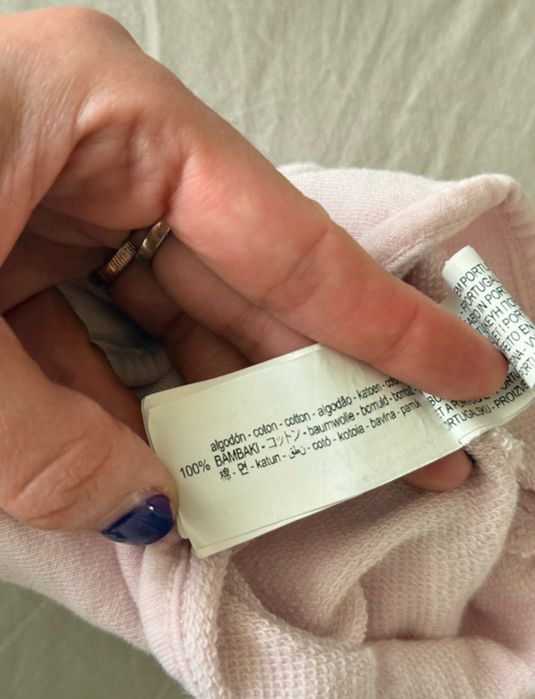 Set bebe 3 piese 3-6 luni (68 cm) – pulover tricot + pantaloni + pantaloni scurți, bumbac & bambus