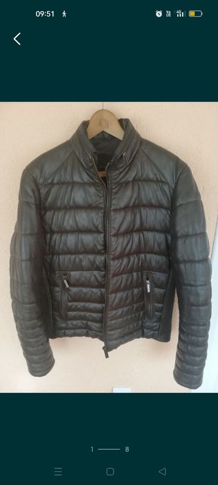 Geacă Zara Man M piele naturala bărbați