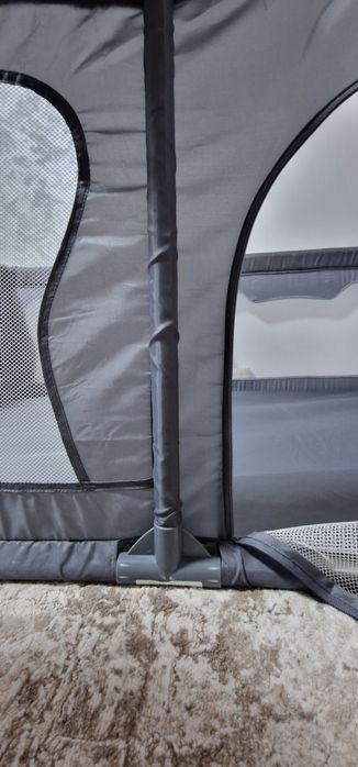 Țarc de Joacă Lionelo Willow (Gri) 127 x 187 x 68 cm – Stare Foarte Bună & Igienizat