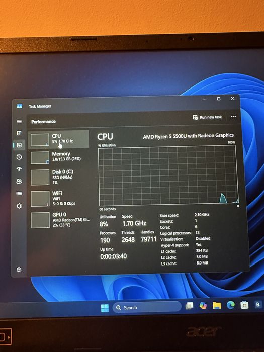 Acer Aspire 3 15 - 512GB nvme - 16GB ram