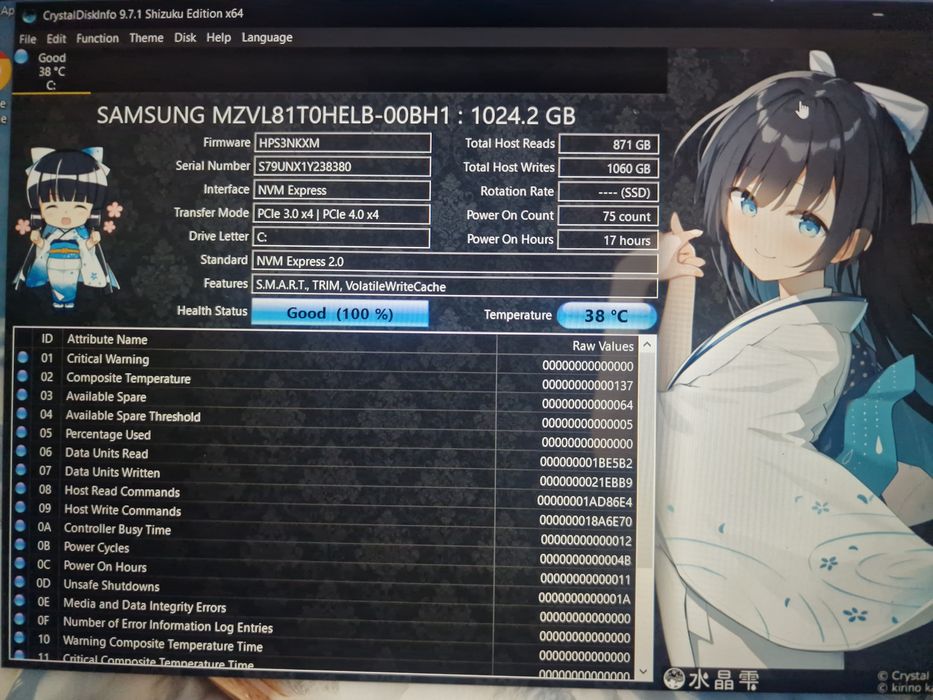 SSD Samsung NVMe 1tb OEM viata 100% ca nou