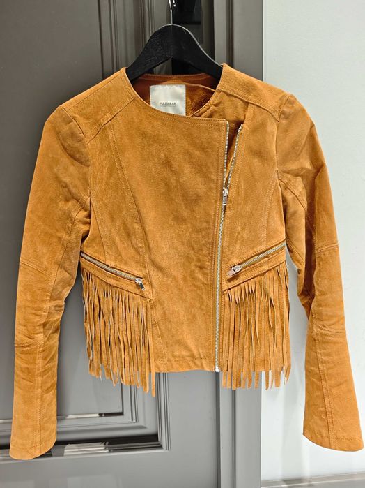 Замшевая куртка с бахромой Pull&Bear