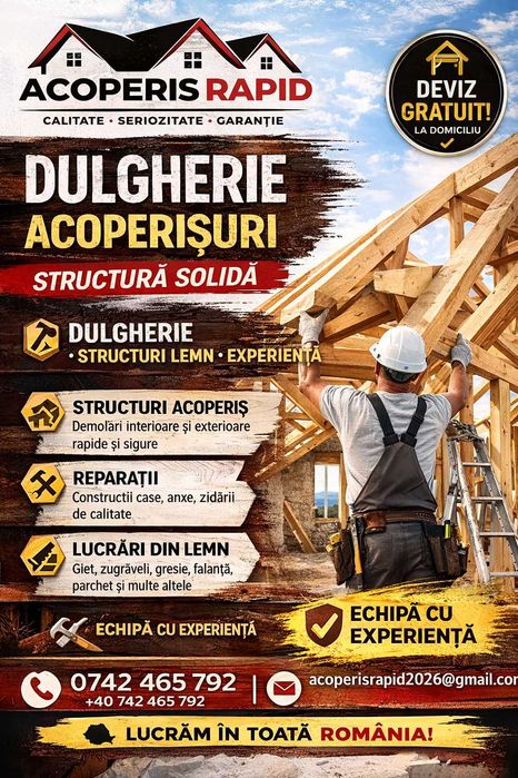 Totul într-un singur loc – Acoperiș + renovări + construcții