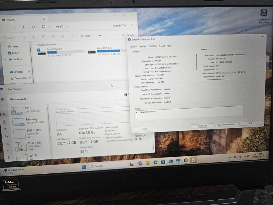 Asus Tuf A15 Ryzen 5 1650Ti 4Gb / Amanet Cashbook Galati