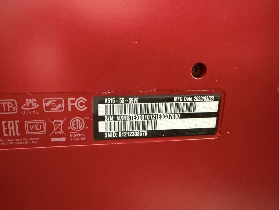 Laptop Acer aspire A515-55