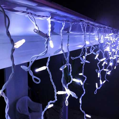 Външно коледно осветление LED завеса професионална украса от най висок клас