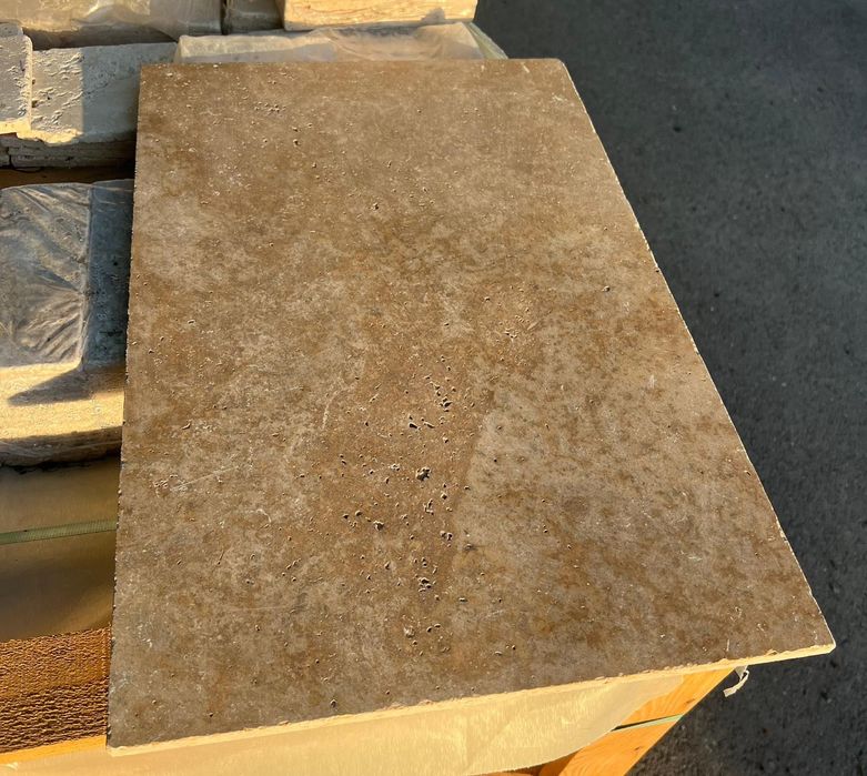 Travertin Noce periat 1.2 cm calitate premium