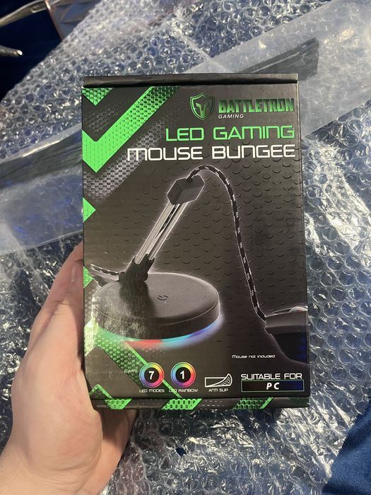 Gaming Mouse Bungee cu LED RGB Battletron