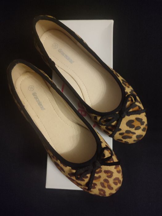 Обувки балеринки леопард, ном 36