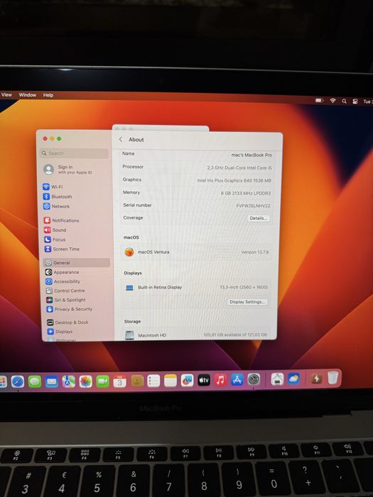 Apple MacBook Pro 13-inch 2017 * Space gray * i5 8gb Ram