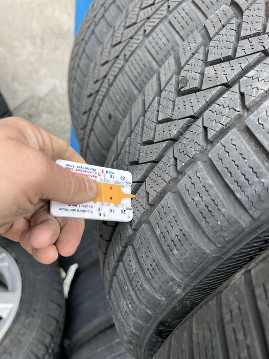 Джанти 17 “ за AUDI със зимни гуми Continental  DOT20. 7 мм грайфер