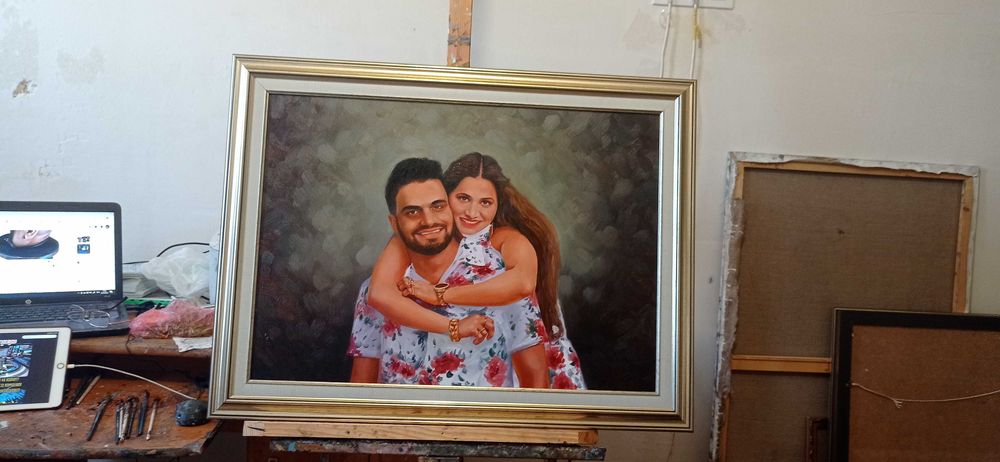 Tablou pictat,portrete la comanda,caricaturi