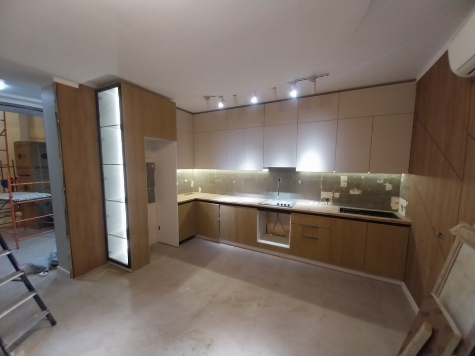 Установка подсветки для мебели