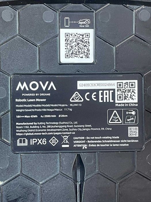 Robotul tuns iarba MOVA 1000, 3D LiDAR, până la 1000 m², evitare inteligentă a obstacolelor, roți pentru teren accidentat