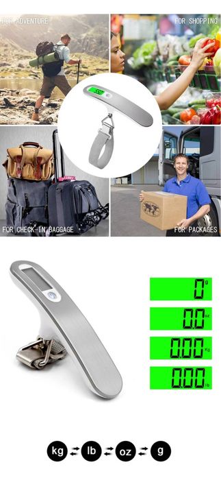 Мини весы тороз багажные ручные 50 кг торговые базарные чемодан сумка