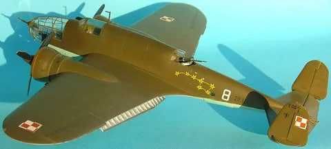 Сборная модель самолета PZL.37 «Лось» (ZTS, 1/72)