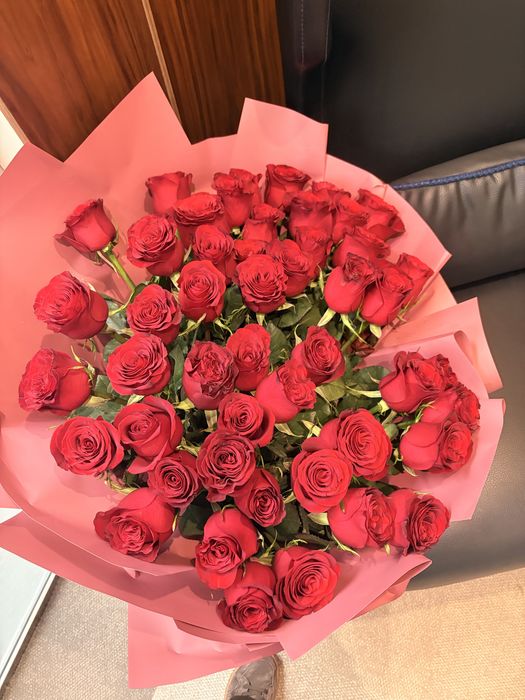 Свежий букет роз