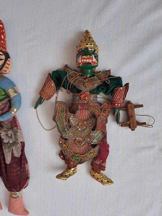 marioneta lemn Wayang insula Java 60 cm
