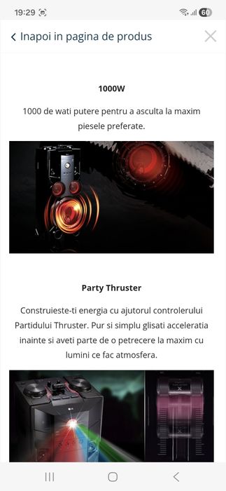 Boxa LG OM5760 1000w