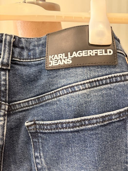 Дънки Karl Lagerfeld широки с цепка