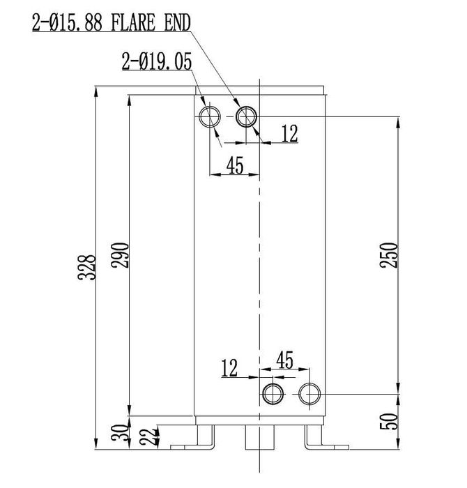 Коаксиален топлообменник за термопомпа