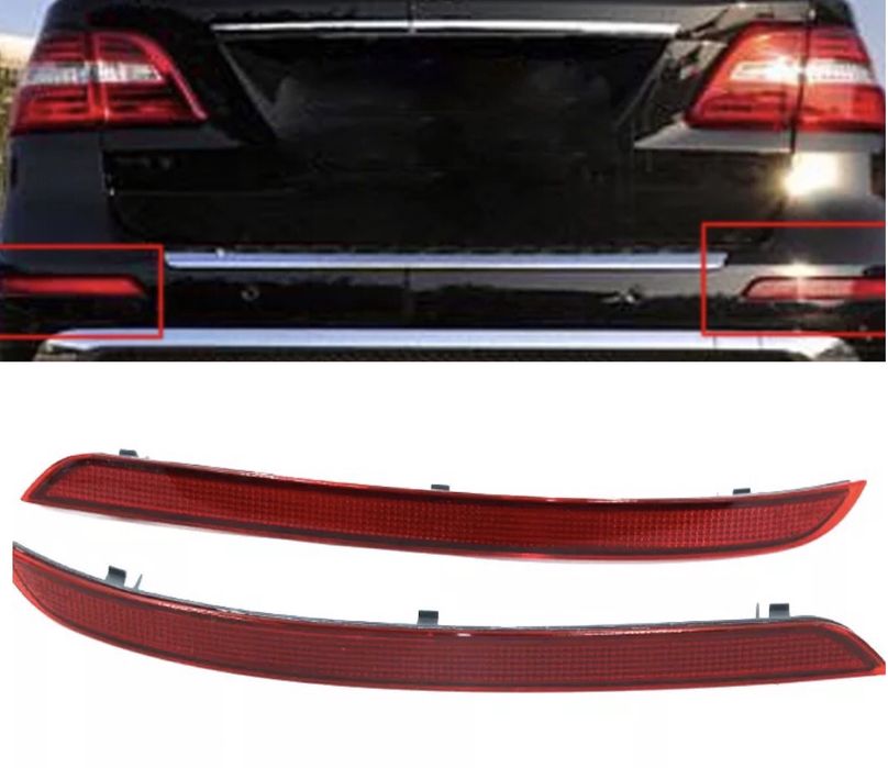 074 Mercedes W166 ML 320 Рефлектор задна броня светлоотразител в166 мл