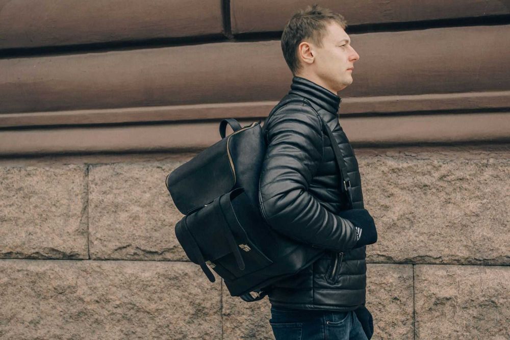 Rucsac din piele naturală. Rucsac pentru laptop. Leather Laptop backpack