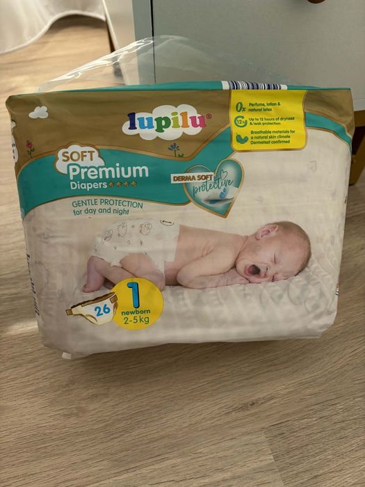 Pampers Nr 1 active baby,premium care ,lupilu