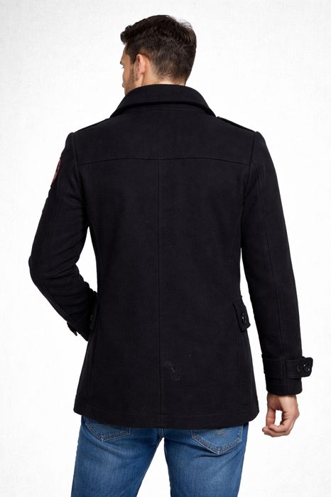 Мъжко черно зимно палто H&M – размер M