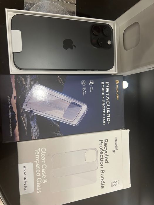 iPhone 16 Pro Max Nou, carcasa si folie protectie ecran incluse