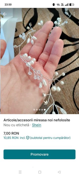 Accesorii mireasa noi nefolosite