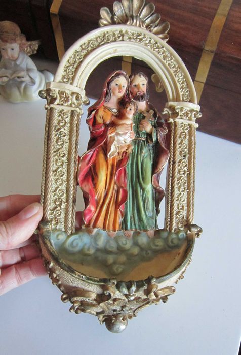 cadou rar Craciun Holy Water Familia Sfanta  Maria pruncul si Sf.Iosif