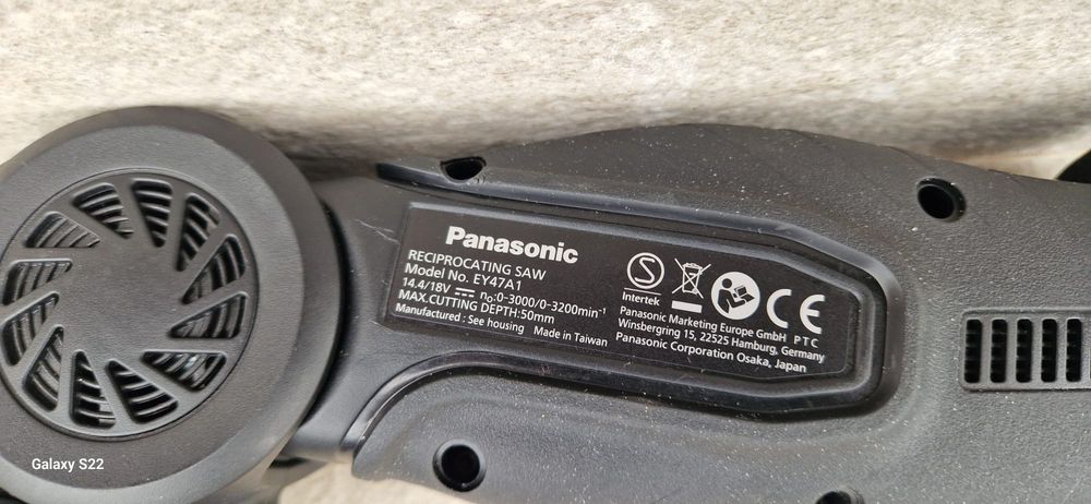 Panasonic rotopercutor,sabie pe acumulator