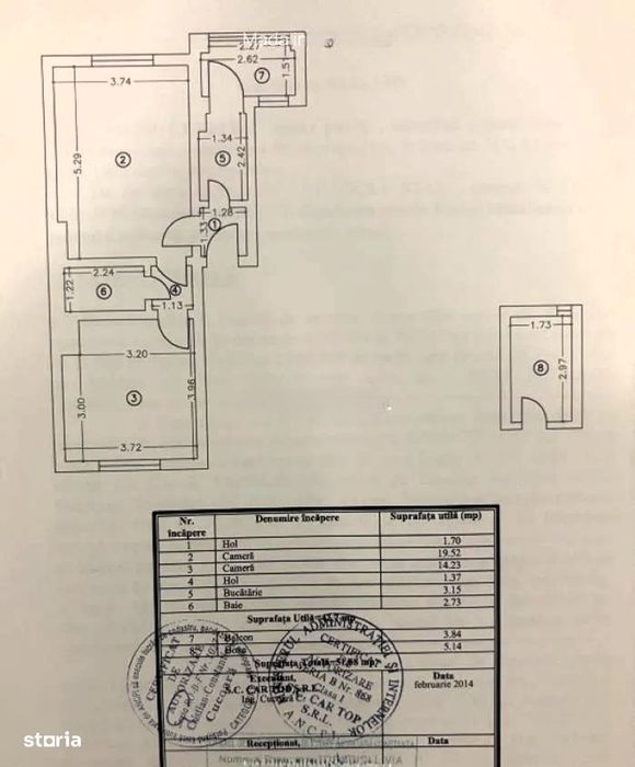 Apartament 2 camere – zonă liniștită Casa de Cultură