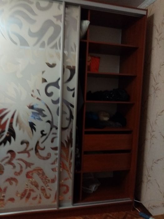 ШКАФ-КУПЕ (двери зеркало с рисунком)