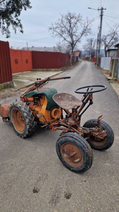 Motocultor pasquali diesel cu freza si volan