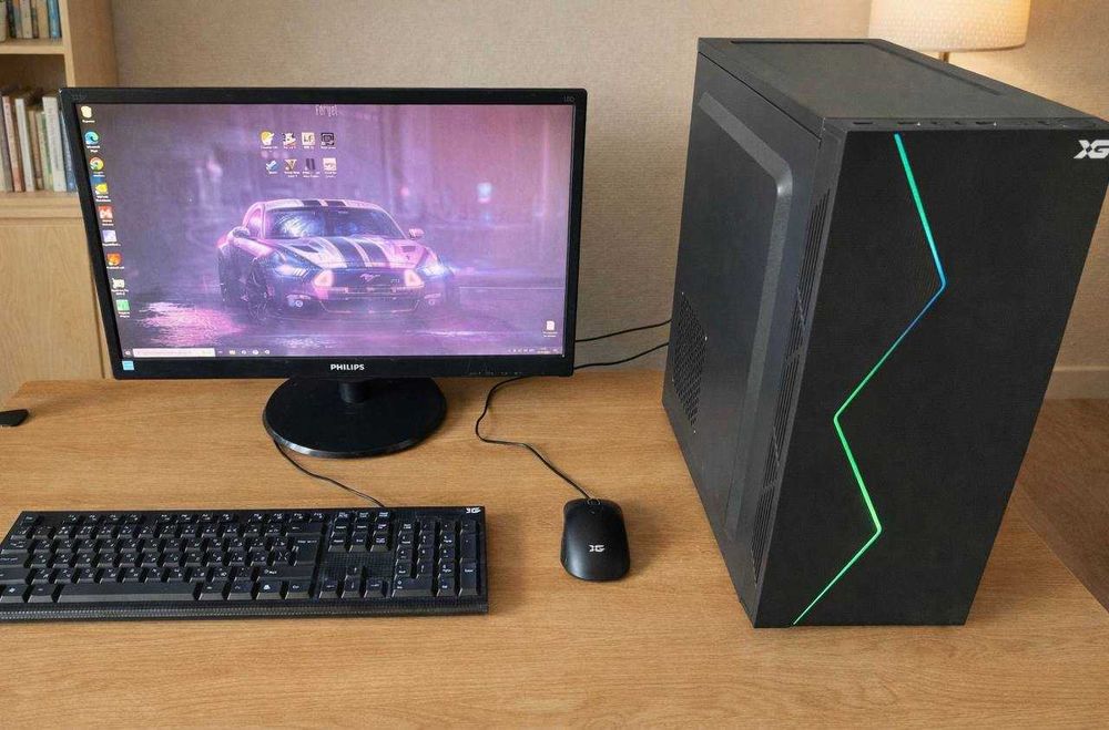 Игровой ПК + монитор i5-4460/GTX 1050 Ti 4GB/ОЗУ 12 Гб/SSD