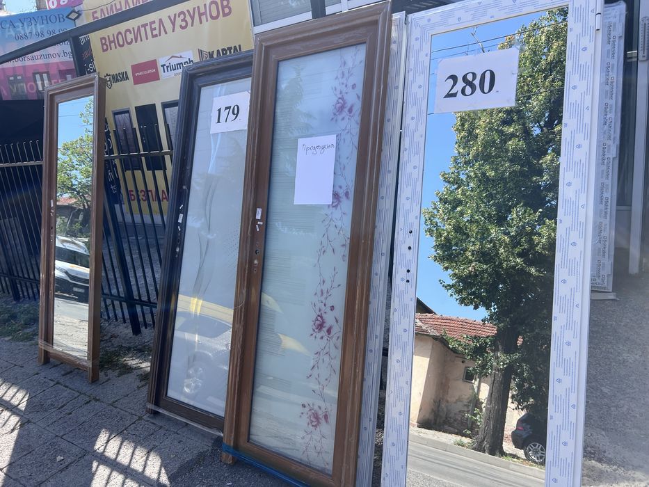 Входни блиндирани метални врати алуминиеви за баня пвц промоция