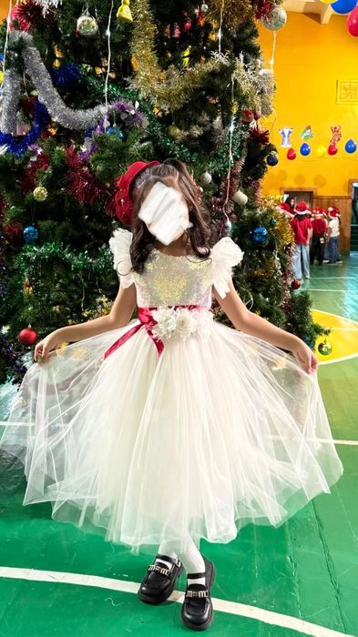 Белое платье 38рр