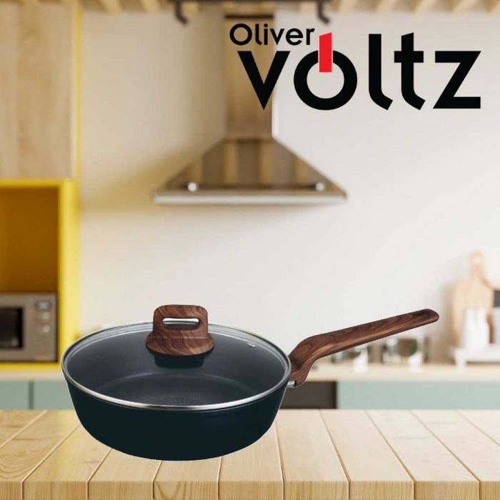Тиган с капак Voltz Paris, 24x6.3см., Топлинен сензор, Кован алуминий