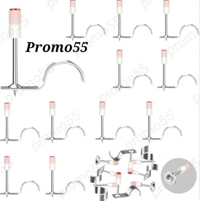 Професионални Кръгли Стоманени Пирони със Скоби за Тръби и Кабели